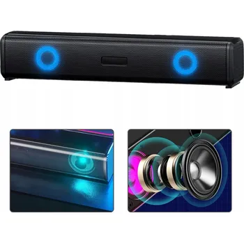 N170 SOUNDBAR PODSVÍCENÝ DRÁTOVÝ PRO PC A LAPTOP REPRODUKTOR ČERNÝ