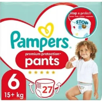 Plena Plenkové Kalhotky Pampers Premium Protection Velikost 6, 27 ks