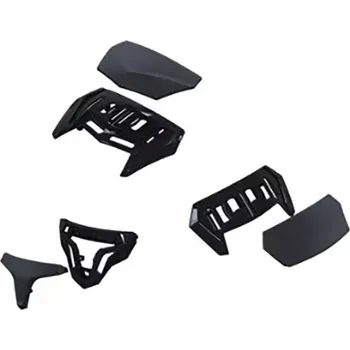 Helma na motorku MT SADA VĚTRACÍCH OTVORŮ PRO PŘILBU ATOM, BARVA ČERNÁ MATNÁ