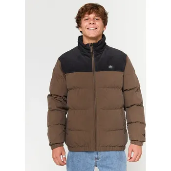 RIP CURL bunda - Fade Out Cord Puffer Jacket Chocolate (685)