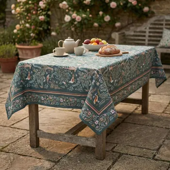 ubrus Běhoun na stůl 140×280 cm tmavě tyrkysový