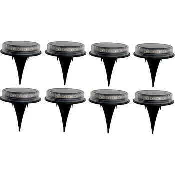 Žárovka LEDsolar 17Z venkovní světlo k zapíchnutí do země 8 ks, 17 LED, bezdrátové, iPRO, 1W, teplá barva