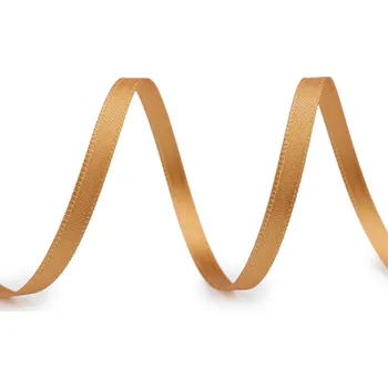Atlasová stuha oboulící šíře 5 mm, barva 742 zlatá