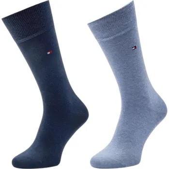 Pánské oblečení TOMMY HILFIGER TH MEN SOCK CLASSIC 2P LIGHT BLUE MELANGE 371111 134 43-46 Velikost: 39-42