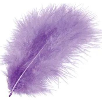 Peří Marabu 10 cm - fialové