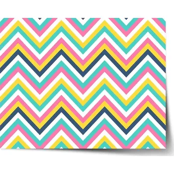 Plakát Sablio Plakát Duhové klikyháky - 60x40 cm