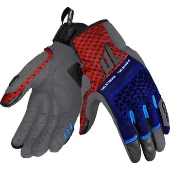 Moto oblečení SEVENTY DEGREES Rukavice na motorku Seventy Degrees SD-N60 Two Stroke modro-červené 3XL