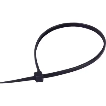 Pouto Pouta plast stahovací pásek černý (Plastové jednoduché pouta na jedno použití, tvořená jedním stahovatelným plastovým okem... )