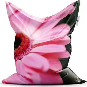 Sedací pytel Sablio Sedací vak Classic Růžová gerbera - 150x100 cm