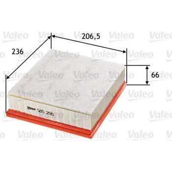 Filtr do auta Vzduchový filtr VALEO 585296