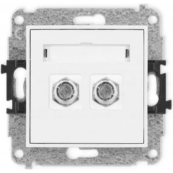 Elektrická zásuvka Anténní zásuvka nástěnná Karlik bílá