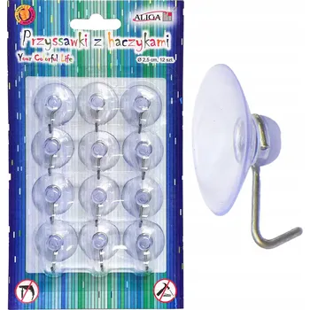 Věšák Háček s přísavkou Aliga , průhledný