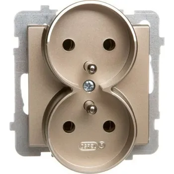 Elektrická zásuvka Zlatá nástěnná Elektrická Zásuvka Ospel