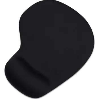 Podložka Pod Myš na stůl černá ergonomická s opěrkou zápěstí, protiskluzová