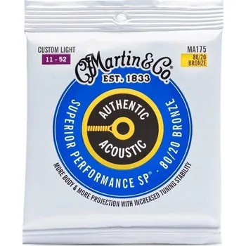 Hudební nástroj Martin MA175 Struny pro akustickou kytaru Authentic Acoustic 11-52
