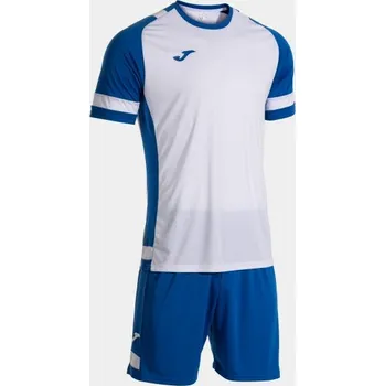 Chlapecké tričko Pánská/Chlapecká sportovní souprava JOMA LIDER SET WHITE ROYAL BLUE Velikost: L, Barva: WHITE-ROYAL