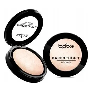 Přípravek na tvář Jeden pečený rozjasňovač Topface Baked Choice stříbrný 101 6 g