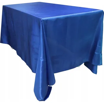 ubrus Saténový ubrus odolný plamám, modrý, lesklý, 228x335 cm