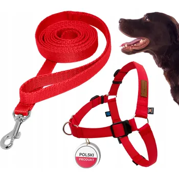 Postroj pro psa Sada pro psy, kteří tahají: Postroj Easy Walk vel. L + Vodítko 3m POHODLNÉ a PEVNÉ