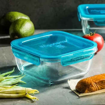 Dóza na potraviny Skleněná nádoba na potraviny s víkem BORMIOLI ROCCO EVOLUTION 1,4 l