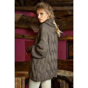 Dámský svetr TopMode Pletený hřejivý svetr s vlnou 605702