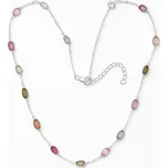 Stříbrný náhrdelník Turmalín Rossie