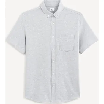 Pánská košile Celio Košile regular Barik 1114158 Šedá S