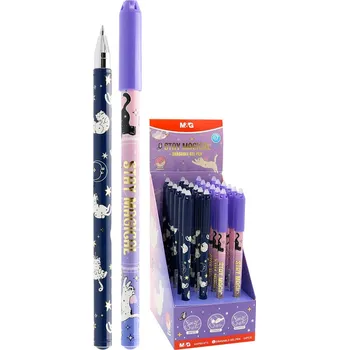 Pero gelové /gumovací M&G Stay Magical 0,7 mm - modrá náplň