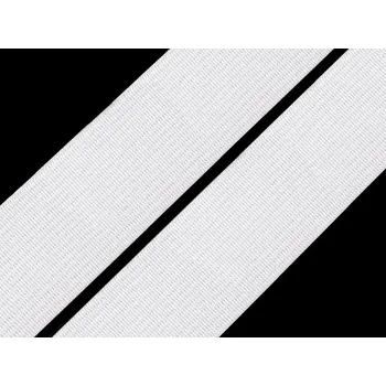 Pruženka tkaná šíře 20 mm, střední, 1101 bílá