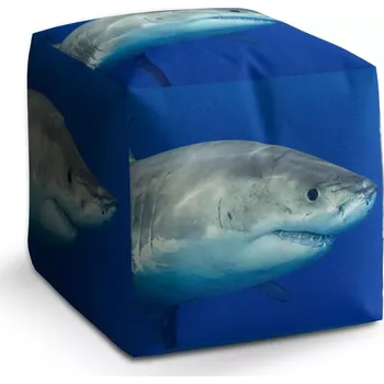 Taburet Sablio Taburet Cube Žralok: 40x40x40 cm