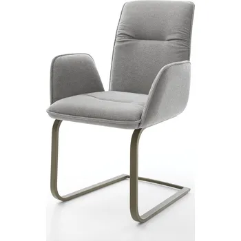 Jídelní židle DELIFE Jídelní židle Vinja-Flex látka Měkký šedá jídelní židle plochý Titanová barva