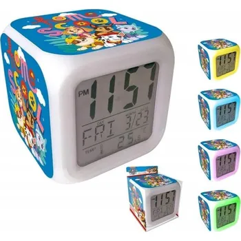 Budík Digitální budík s alarmem Tlapková patrola Tlapková patrola PW19831 Kids Euroswan Kids