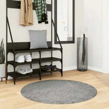 Koberec VidaXL Koberec Shaggy s vysokým rounem, zelený, Ø 100 cm