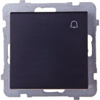 vypínač Jednopólový vypínač Klasik, Pod omítku Ospel černý ŁP-6R/m/33