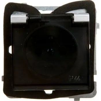 Elektrická zásuvka Stříbrná nástěnná Elektrická Zásuvka Ospel