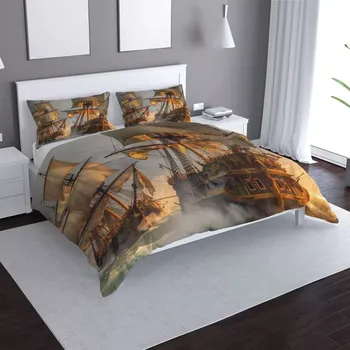 Povlečení Sablio Povlečení Plachetnice ve vlnách - 140x220 / 90x70