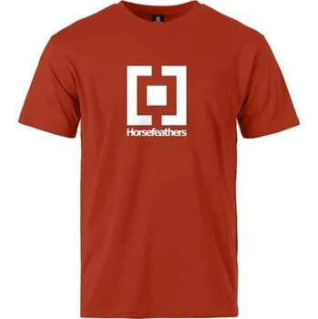 Pánské oblečení horsefeathers Pánské triko base t-shirt orange rust