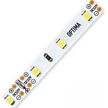 LED páska LED pásek 3528 (50m) 60 OPTIMA WN 360lm 4,8W 0,4A 12V (bílá neutrální)