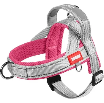 Postroj pro psa Control - lehký postroj s madlem Barva: Šedá a růžová, Obvod hrudníku (cm): 44 - 56