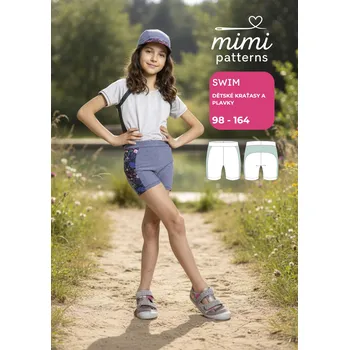 Pánské plavky Dětský střih v el. formátu, Kraťasy a plavky, Swim - 152/158 - 158/164 (A2) profi tisk