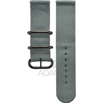 Řemínek na hodinky Nylonový řemínek na hodinky 24 mm šedý
