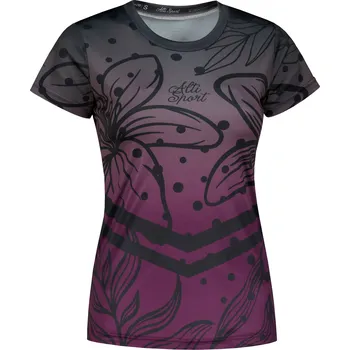 Dámské funkční tričko premium ALTISPORT VOJ/ALW045TR01 FIALOVÁ/ČERNÁ XXL