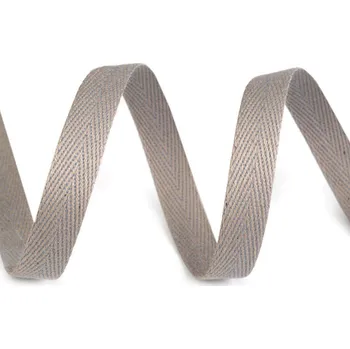 Keprovka - tkaloun šíře 10 mm, střední, 1001 šedá světlá