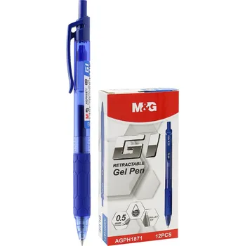 Gelové pero M&G G1 (0,5 mm) - modrá náplň