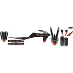 BLACKBIRD sada samolepek (dýhy) KTM SX/SX-F 19-22, EXC/EXC-F 20-23 barva černá šedý MATT (BLACKBIRD sada samolepek (dýhy) KTM SX/SX-F 19-22, EXC/EXC-F 20-23 barva černá šedý MATT)