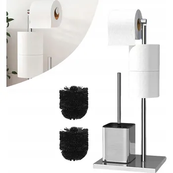 ZESTAW ŁAZIENKOWY KOSZ NA ODPADKY, STOJAN NA TOALETNÍ PAPÍR, WC KARTÁČ