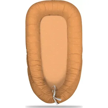 Hnízdečko pro miminko Sablio Hnízdečko pro miminko Bílé čárky na oranžové