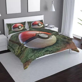 Povlečení Sablio Povlečení Pokemon ball Les - 140x220 / 90x70