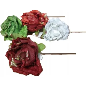 Fototapeta Tapeta na zeď 3D efekt květiny růže se třpytkami