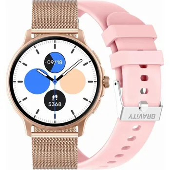 Chytré hodinky SMARTWATCH UNISEX GRAVITY GT12-1 - VOLÁNÍ BLUETOOTH, DODATEČNÝ PÁSEK (sg035a) Barva (Varianta): tay-55965-uniw